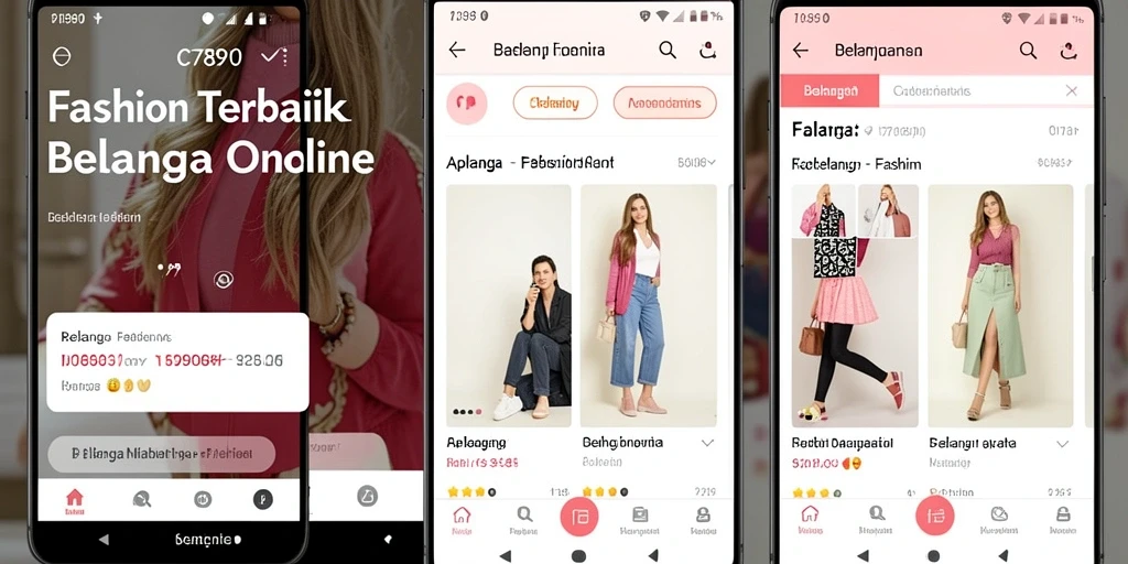 Tampilan antarmuka C7890 dengan kategori fashion yang menarik.