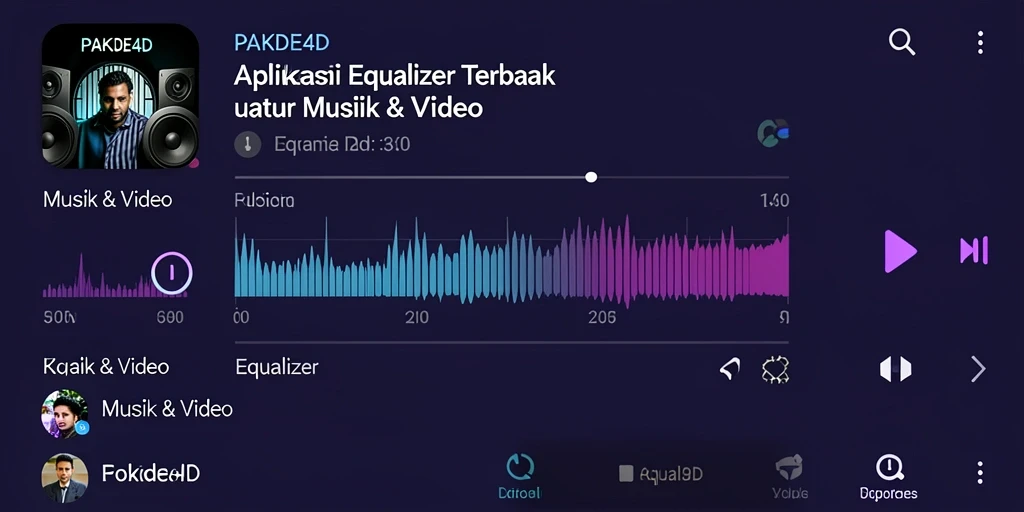 Tampilan antarmuka PAKDE4D menampilkan pengaturan Equalizer yang mudah digunakan.