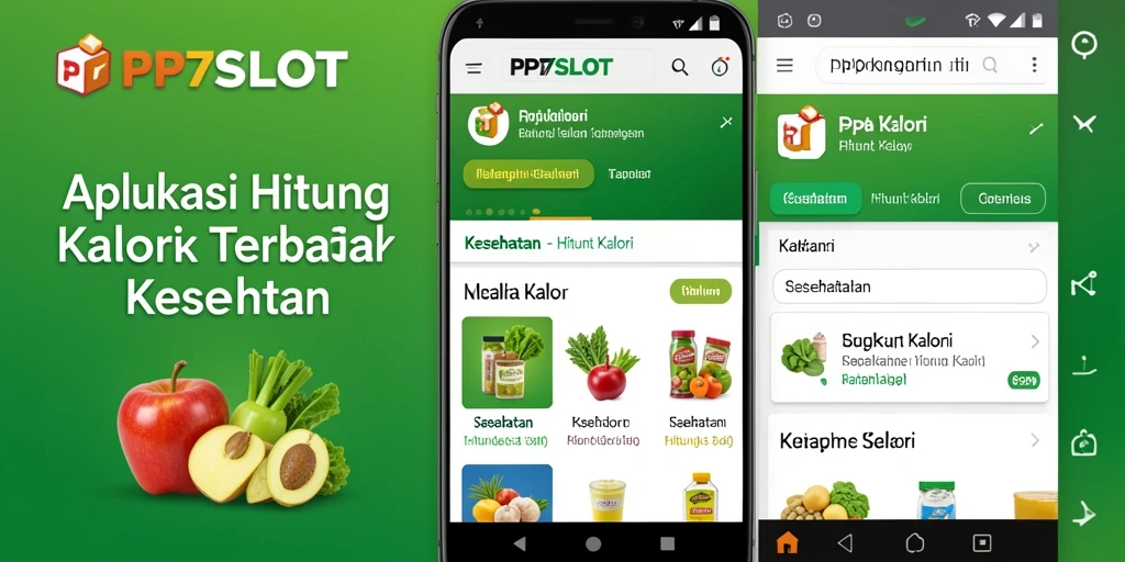 Antarmuka PP7SLOT yang sederhana dengan fungsi Hitung Kalori.