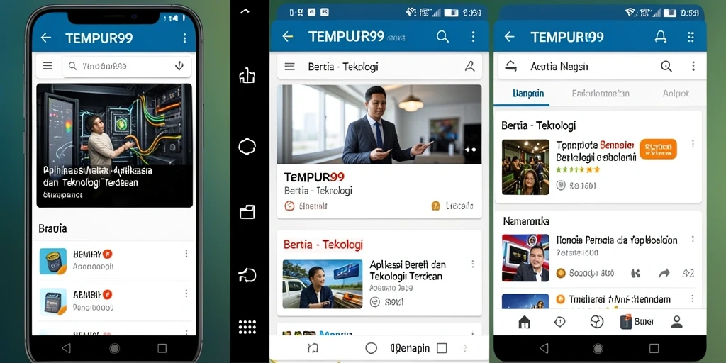 Antarmuka aplikasi TEMPUR99 yang modern dan informatif.